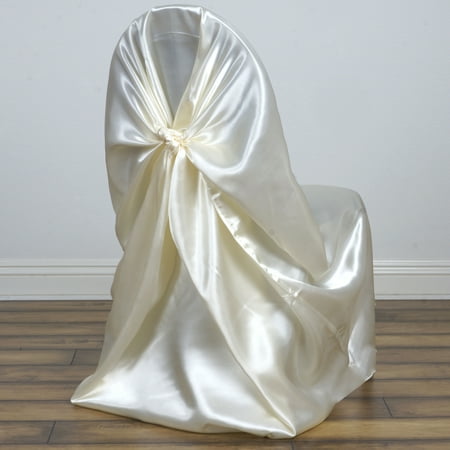 Balsacircle Universal Satin Chair Covers Slipcovers For Party