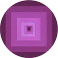 thumbnail image 1 of Ahgly Company Indoor Round Patterned Medium Violet Red Pink Area Rugs, 5' Round, 1 of 6