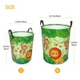 thumbnail image 3 of Sikiie African Animals in the Jungle Print Round Dirty Clothes Basket, Waterproof Standing Foldable Storage Basket, for Laundry Room, Bedroom, Bathroom Storage-Small, 3 of 6