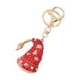 thumbnail image 4 of COSMOBETTY 1Pack Red Metal Keychain for Christmas Style 10x4cm with Santa Claus, 4 of 8