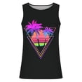 thumbnail image 2 of Gifts for Men! LINGLANG Mens Hawaiian Beach Tank Top Palm Tree Print Sleeveless Summer Casual Shirt, 2 of 4