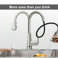 thumbnail image 6 of Cobbe Touchless Single-Handle Pull-Down Sprayer Kitchen Faucet with 3 Spout Patterns  Brushed Nickel, 6 of 11