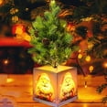 thumbnail image 6 of Pre-lit 14.2" Small Christmas Tree, Artificial Mini Christmas Tree with Light-Up Pot, Battery Powered Tabletop Xmas Tree Night Light for Table Desk Home Christmas Decor, 6 of 6
