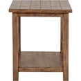 thumbnail image 3 of JERFIT Distressed Brown Wood End Table with Shelf, Rustic Nightstand for Living Room, Sofa Side Table with Storage, 3 of 7