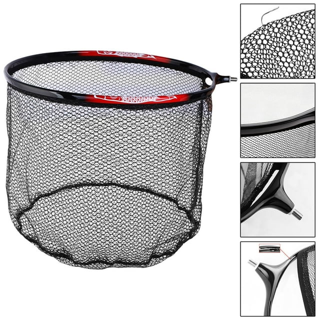 DYNWAVECA ing Landing Filets Tête Chat Basse Vis sur ing Tacle Eau Douce ing Eau Salée Landing 40cm