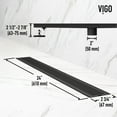 thumbnail image 4 of Vigo Vg07002 24" Linear Shower Drain, 4 of 10