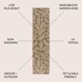 thumbnail image 4 of JONATHAN Y SANTA MONICA 2 x 10 Runner Rug, Nevis Palm Frond - Brown/Beige, SMB119A-210, 4 of 10