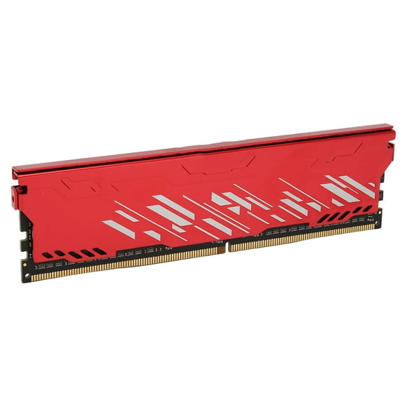 Desktop Memory Module , DDR4 XMP 3600MHz PC4-28800U Computer Memory Module, 18-22-22-42 CL, 1.35V Gaming Memory Module with Heat Dissipation System, Red