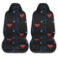 thumbnail image 1 of LAKIMCT Stethoscope Pattern Car Seat Covers Vehicle Front Seat Covers Universal Fit Seat Protector, 1 of 9