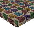 thumbnail image 2 of Ambesonne Tattoo Fitted Sheet 2 Pcs Set, Colorful Cats, Twin, Multicolor, 2 of 3