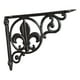 thumbnail image 5 of Soporte para Estante Ménsula Decorativa Soporte de Ángulo Y para Pared Flotante con Tornillos Incluidos Adecuado para Cocina Salón Y Cafeter, 5 of 9