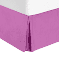 thumbnail image 2 of Nestl Easy Fit 14” inch Tailored Drop Pleated Microfiber Bed Skirt Dust Ruffle, Queen, Orchid Purple, 2 of 4