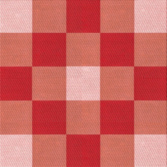 Ahgly Company Machine Washable Indoor Square Transitional Neon Red Area Rugs, 4' Square