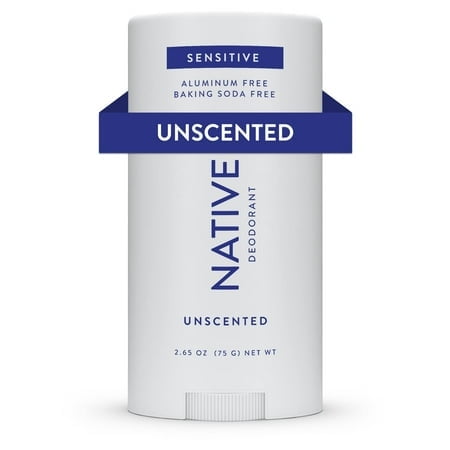 Native Sensitive Deodorant Contains Naturally Derived Ingredients, 72-Hour Odor Control, Deodorant for Women and Men, Aluminum Free with Baking Soda, Soda Oil