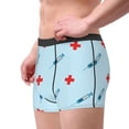 thumbnail image 2 of Balery Syringe And Red Cross Calzoncillos bóxer para hombre, ropa interior de algodón suave y transpirable con cinturilla de nailon-Large, 2 of 5