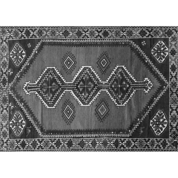 Ahgly Company Indoor Rectangle Persian Gray Traditional Area Rugs, 4' x 6'