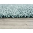 thumbnail image 6 of Modern Indoor Rectangular Carpet, Pad, Mat Azzurra Turquoise Shag 5' x 7' Rug, 6 of 7