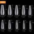 thumbnail image 4 of Clear Long Coffin Nails Tips,100 PCS Fake Full Cover Ballet Nails False Acrylic Nail Tips 10 Sizes, 4 of 7
