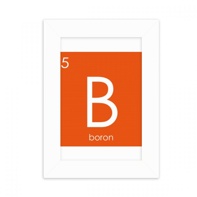 Chestry Elements Period Table Semetal Boron B Desktop Photo Frame Picture Display Decoration Art Painting