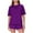Purple, variant on Goodtrade8 Pajamas for Women Plaid 2 Piece Casual Soft Lightweight Crew Neck Short Sleeve Women Pajamas