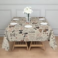 thumbnail image 3 of I Love My Dogs Art Square Tablecloth,Waterproof Square Table Cover,Wipeable Spillproof Washable Table Cover for Home Kitchen Party Decor 42"X42"(107x107cm), 3 of 6