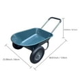 thumbnail image 3 of Yiwa Chariot de Jardin Robuste à Double Roue, Chariot Utilitaire avec Support Intégré pour Maison et Aménagement Paysager**, 3 of 6