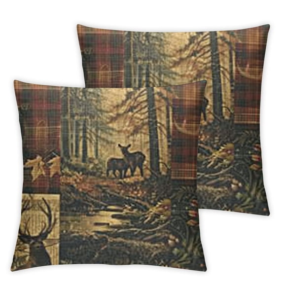 BANET Throw Pillow Covers Pillow Covers Decorative Pillowcase Square Cushion Cover for Couch Sofa Bedroom Indoor (Pack of 2) 12x12in