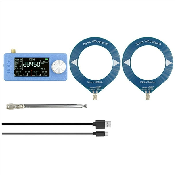 Miniradio Portátil SI4732 de 10 KHz A 180 MHz, Radio AM/FM, HF, SW, MW, VHF con 3 Antenas, Miniradio de Bolsillo.