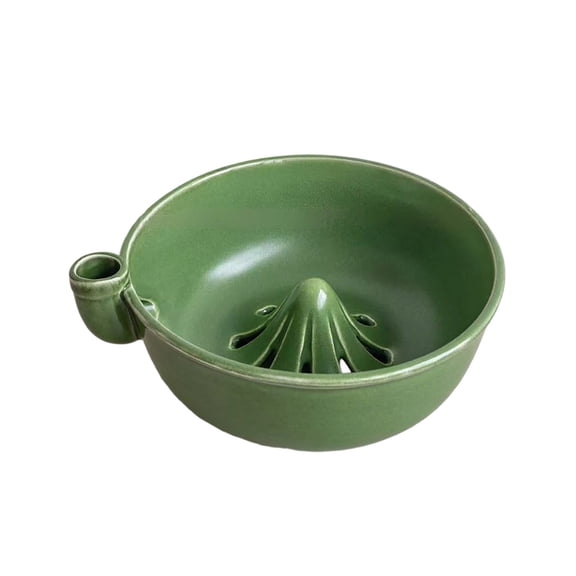 Self Rinsing Berry Washing Ceramic Bowl, Handmade Fruit Basket | Drain Holes for Quick Rinse | Kitchen Counter Strainer