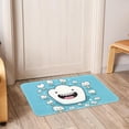thumbnail image 6 of Tooth Polyester Non-Slip Machine Washable Chair Rugs Office Mat Area Rugs Bath Rug, 6 of 6
