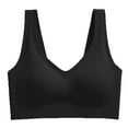 thumbnail image 2 of Women's Seamless Wireless V Neck Everyday Bra, JIANLAI Wide Strap Comfort Soft Full Coverage Sleep Bra, 2 of 3