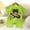 Green, variant on Summer Clothing Cute Animal Print Newborn Baby Cotton Short Sleeve Thin Crawling Suit Baby Onesie Romper Clothes