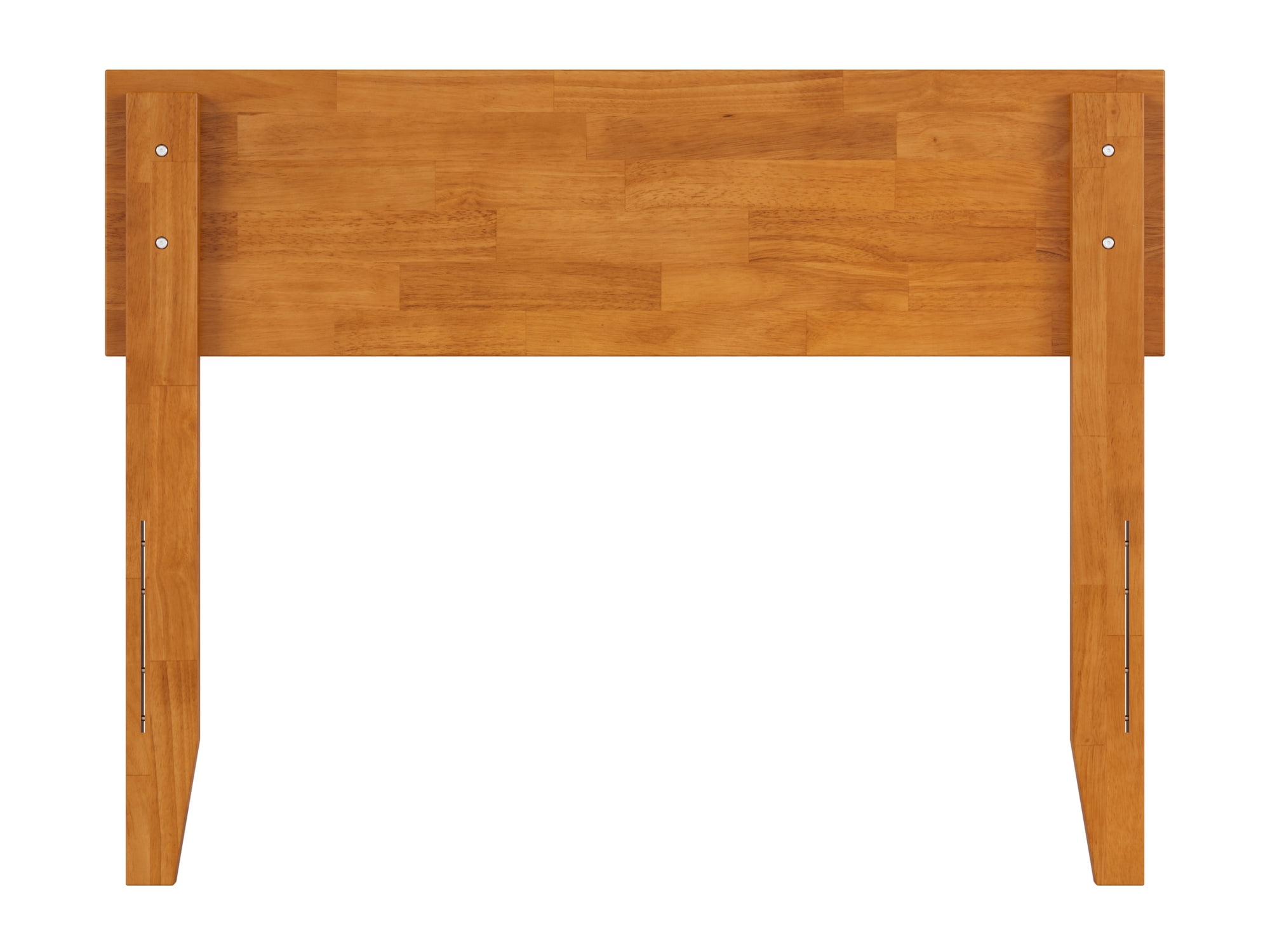 AFI Orlando Twin Modern Solid Wood Panel Headboard with Attachable Charger, Light Toffee