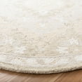 thumbnail image 3 of SAFAVIEH Micro-Loop Candis Floral Area Rug, Beige/Grey, 5' x 5' Round, 3 of 7