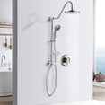 thumbnail image 2 of PROOX Shower System with 8" Rain Shower Head, 5-Function Handheld Shower, Adjustable Slide Bar, with Rough-in Valve, 2 of 8