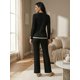thumbnail image 3 of Conjunto de Suéter y Pantalón Acanalado Diseño Elegante y Versátil para Mujer, 3 of 5