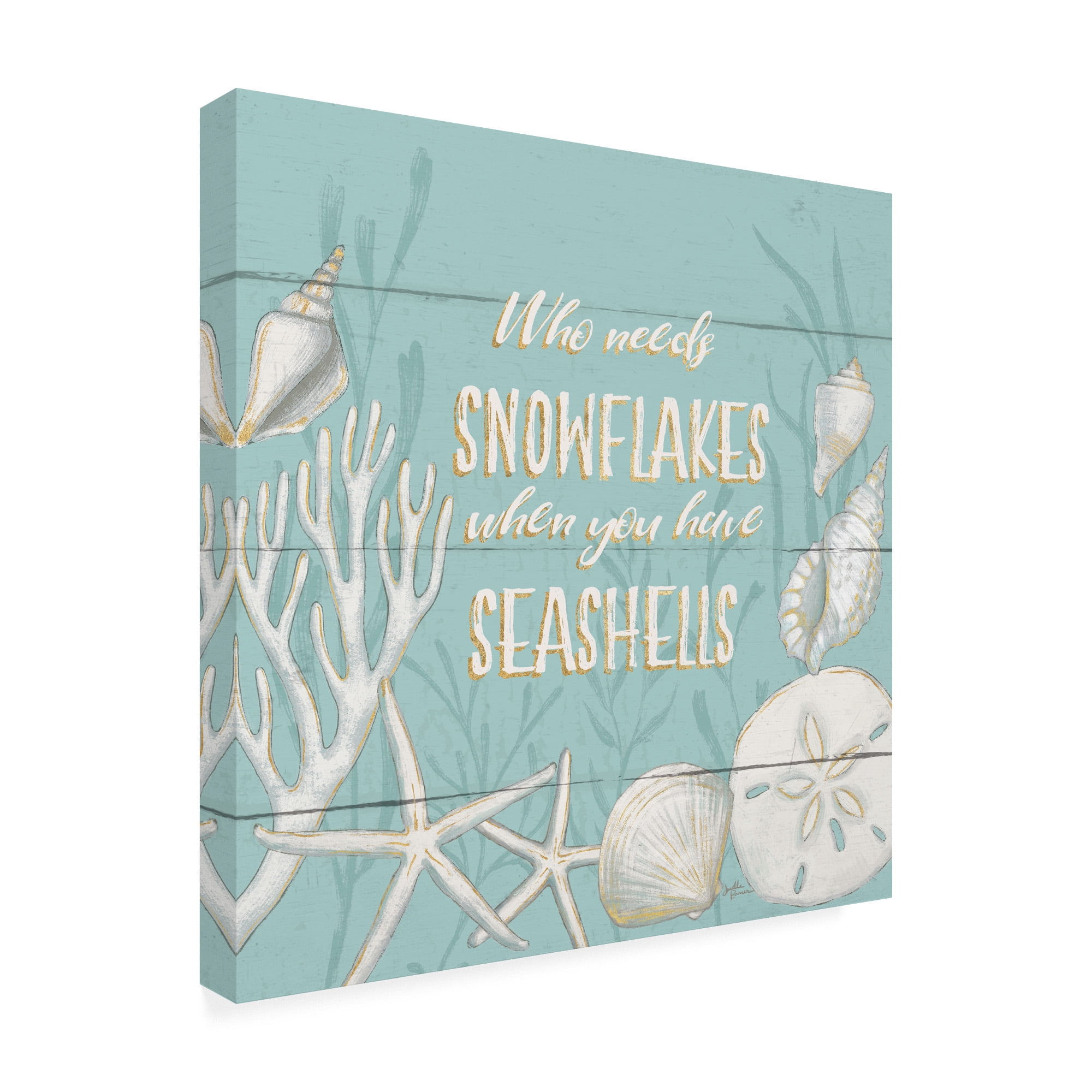 Trademark Fine Art 'Tranquil Morning II Snowflakes' Canvas Art by Janelle Penner