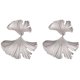 thumbnail image 1 of Pendientes de hoja de Ginkgo – Pendientes de flores chapados en oro de 14 quilates para mujer – Pendientes grandes vintage hipoalergénicos – Pendientes colgantes de forma irregular regalo para niñas –, 1 of 3
