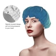 thumbnail image 4 of Disketp Paradise Island In The Form Of Heart Shower Caps,Reusable Shower Cap For Women, Double Layer Waterproof Hair Cap, Large Size For All Hair Lengths,For Girls Spa Home Salon Use, 4 of 9