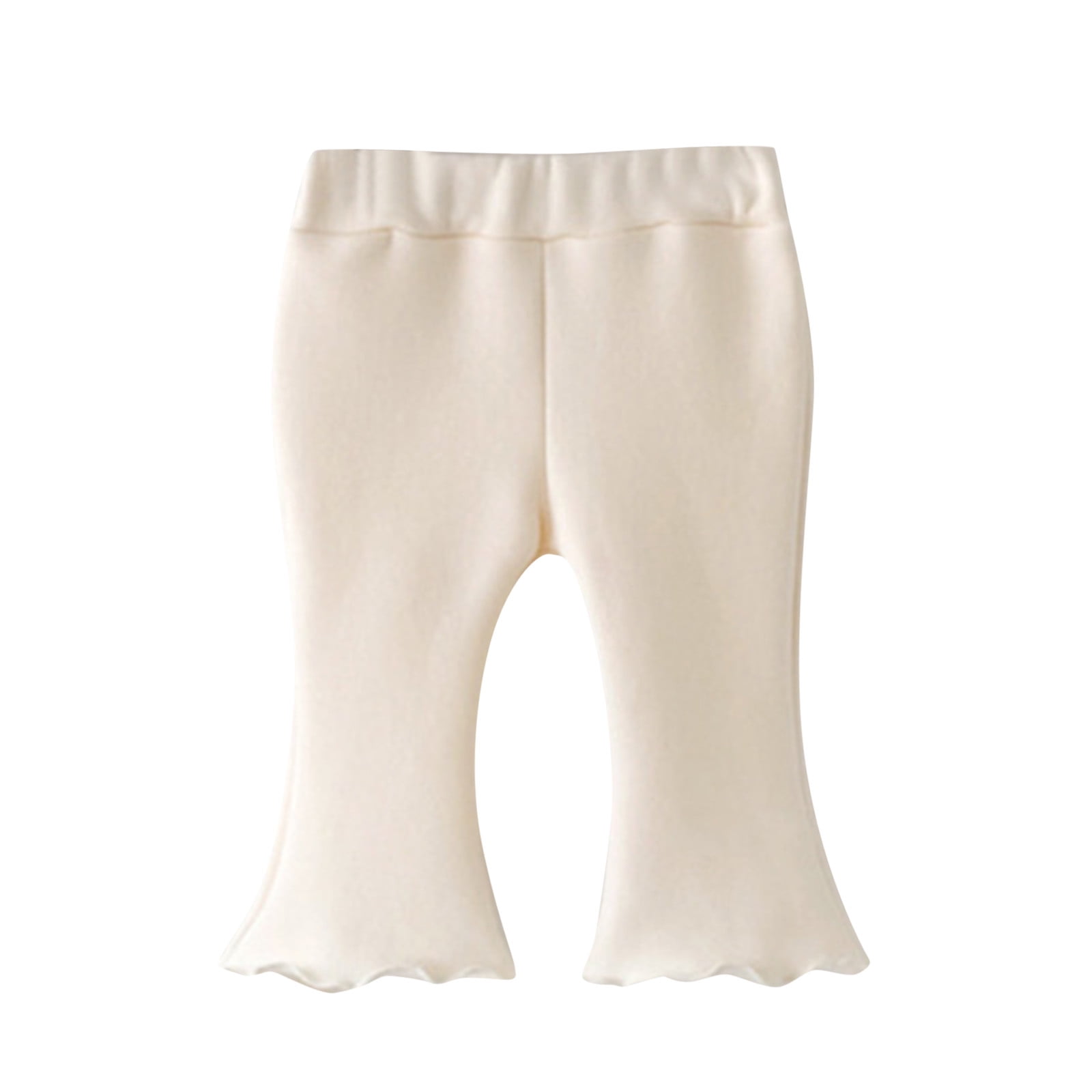 Ketyyh chn99 Baby Girl Pants 2024 Clothes for Teen Girls Shorts Lined Leggings Tights Pants Trousers for Toddler Beige 3 4 Years