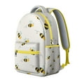 thumbnail image 2 of Minimalist Bees Print Backpack&nbsp;- Lightweight Bookbag for Everyday Use, Hidden Anti-Theft Pocket, Fits 14" Laptop, Waterproof Fabric for Rainy Days, 2 of 6