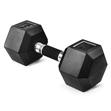 Yes4All Hex Rubber Grip Dumbbell  30 Lbs.