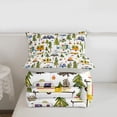 thumbnail image 5 of Erosebridal Kids Camping Twin Comforter Sets For Camper Gifts,Colorful Cartoon RV Bedding Set For Girl Kids,Reversible lightgray,2-Piece, 5 of 7