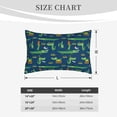 thumbnail image 4 of Goofa Little Pirate Crocodile Pattern Pillow Case – Plush & Soft Cushion Cover, Hypoallergenic Throw Pillow Case for Comfortable Sleep with Envelope Closure-14"x20", 4 of 6