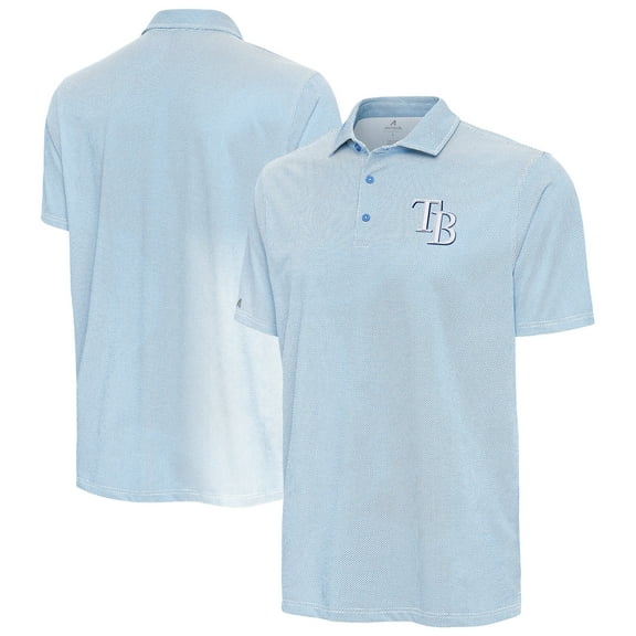 Men's Antigua Powder Blue/White Tampa Bay Rays Pave Polo