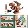 thumbnail image 6 of Assembly Dinosaur Toy Flexibly Joints Disassembly Screw Suction Plate Simulation Model Early Educational Resistant Fall DIY for Kids Tyrannosaurus, 6 of 8