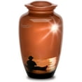 thumbnail image 3 of Personalized Extra Large Urns for Human Ashes, Customized Fishing Adult Cremation Urn, 320 lbs with Velvet Bag., 3 of 6