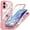 Pinkblue, variant on ELEHOLD Magnetic Case for iPhone 17 with Built-in Screen Protector, Compatible with Mag Safe Accessories,Full Body Shockproof Clear Back Protective Case Cover for iPhone 17,Pinkblue