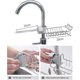 thumbnail image 3 of Stainless Steel Faucet Drainer Soap Dish Sink Storage Rack Laundry Sponge Holder Adjustable Faucet Bathroom Shower Kitchen Faucet Hanger, 3 of 5