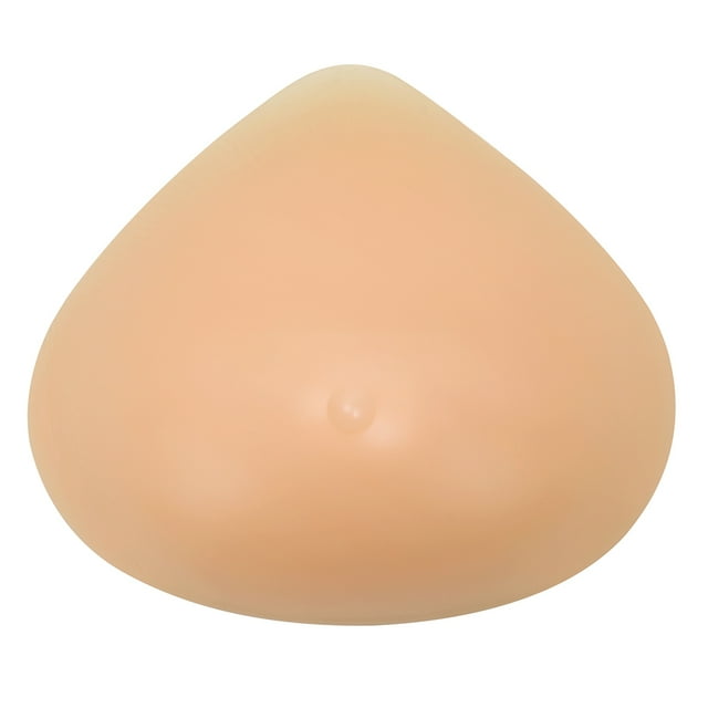 One Piece Triangle Silicone Breast Form Mastectomy Prosthesis Bra Pad Enhancer D Cup 450g
